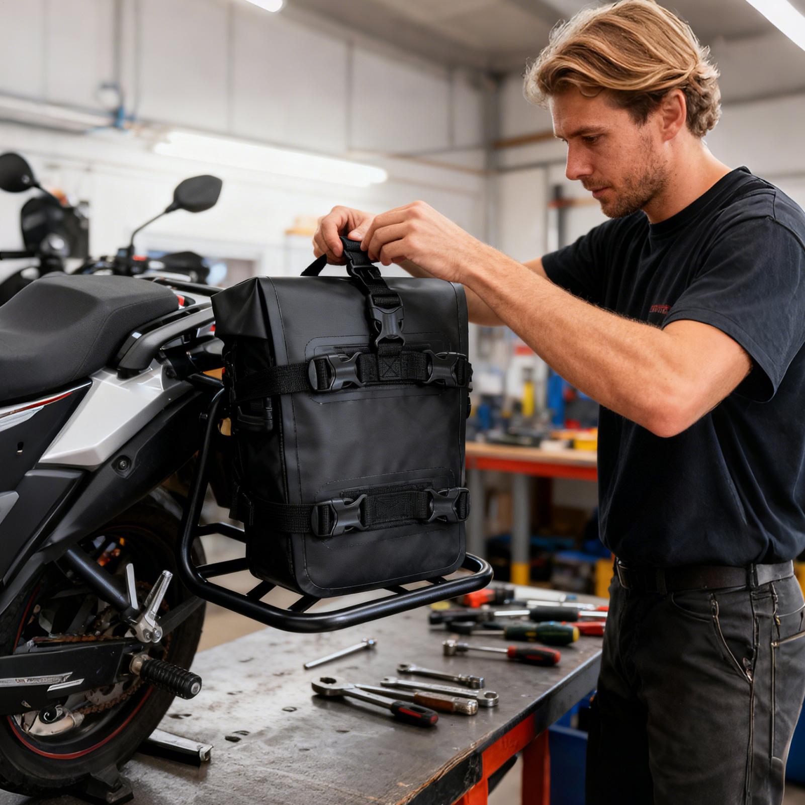 Motorcycle Side Bag Waterproof - Outdoor Adventure Backpack review and price